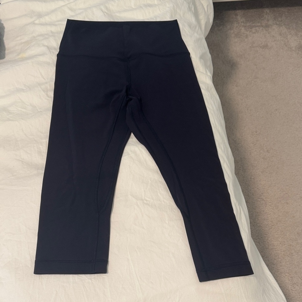 Lululemon navy align cropped leggings 17 in inseam